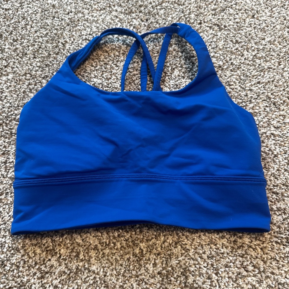 lululemon athletica Royal Blue Strappy Sports Bra
